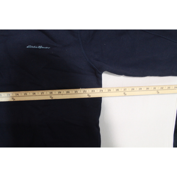 Eddie Bauer Men Blue Hoodie Sweater Long Sleeve Lounge Size XL - Picture 5 of 8